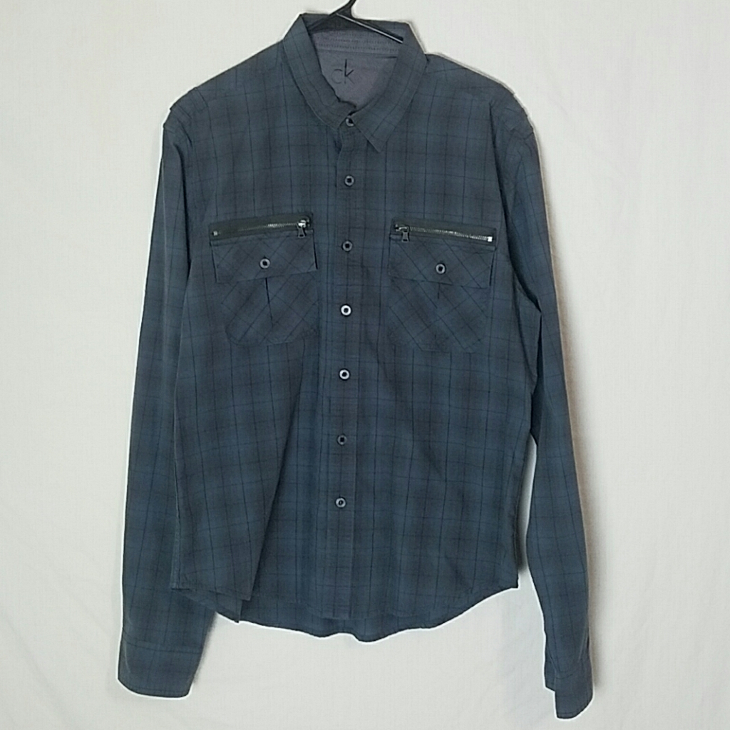Calvin Kleinck One Long Sleeve Button Down Size L